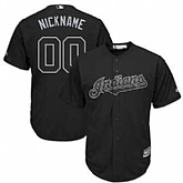 Cleveland Indians Majestic 2019 Players' Weekend Cool Base Roster Customized Black Jersey,baseball caps,new era cap wholesale,wholesale hats
